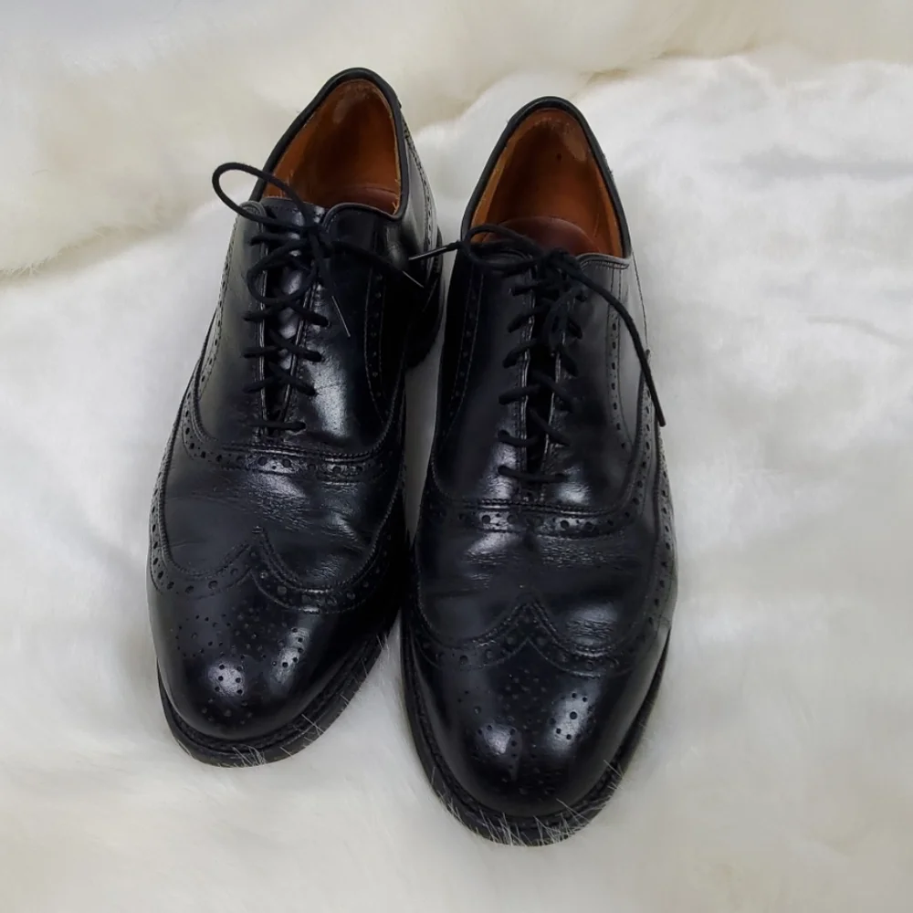 Allen Edmonds Chester Black Leather Dress Shoes Mens 9D USA